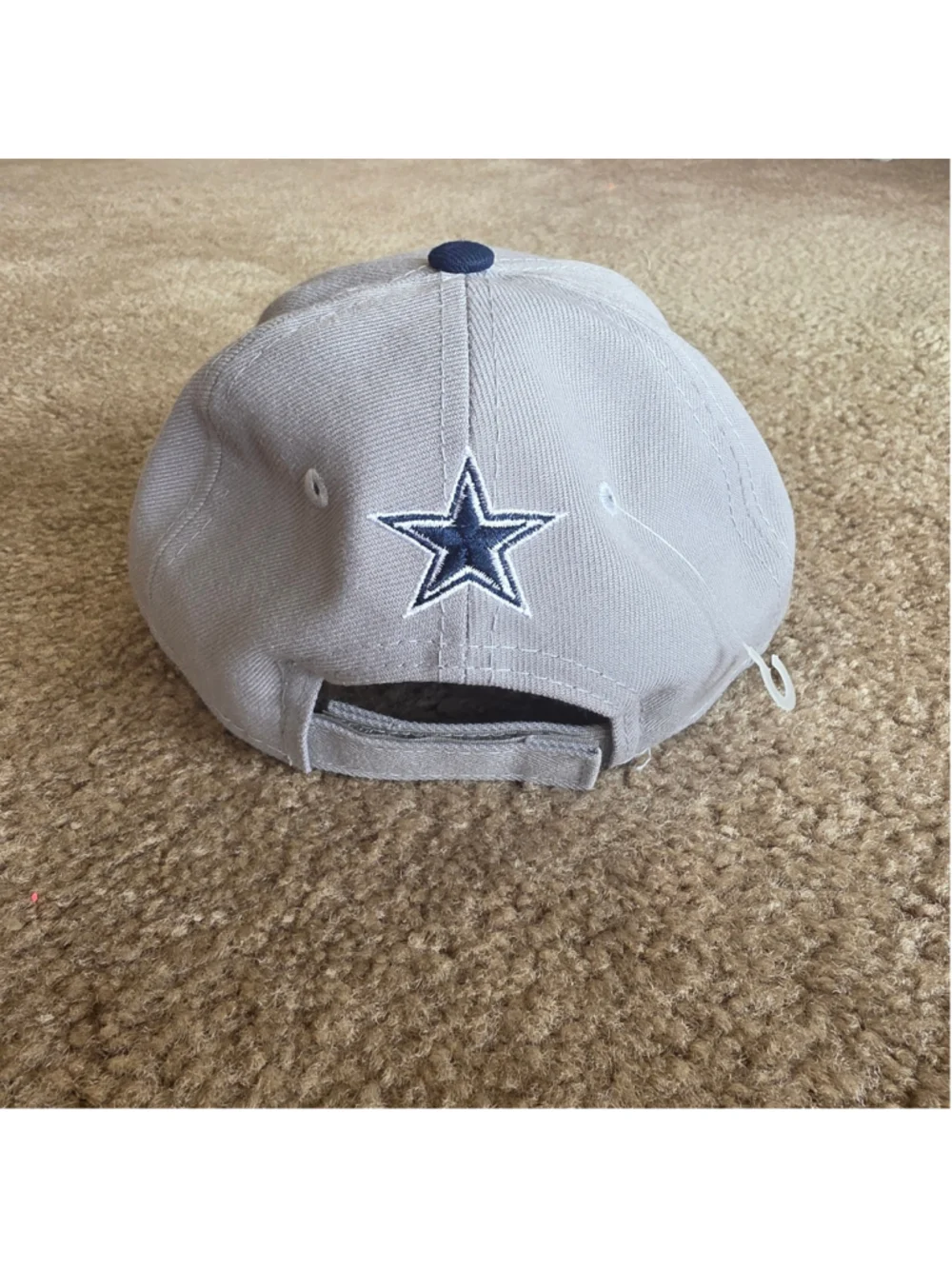 New Era NFL Dallas Cowboys Childrens Adjustable Gray Hat with Blue Logo